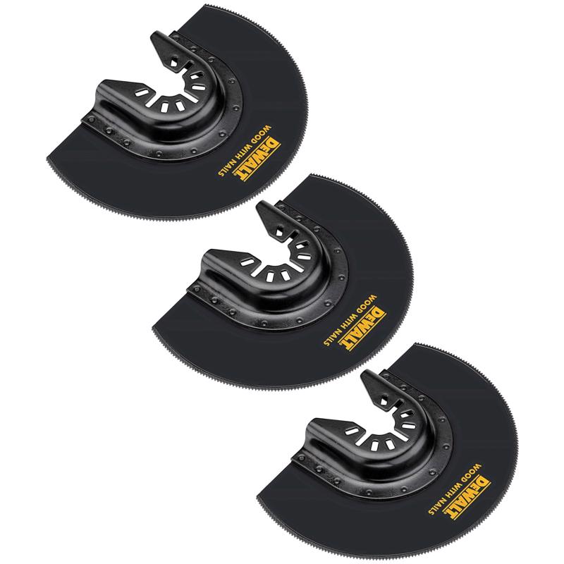 DEWALT 1-3/4 in. W Bi-Metal Semi-Circle Flush Cut Blade 3 pk
