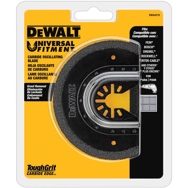 DEWALT 4 in. W Semi-Circle Carbide Grit Grout Blade