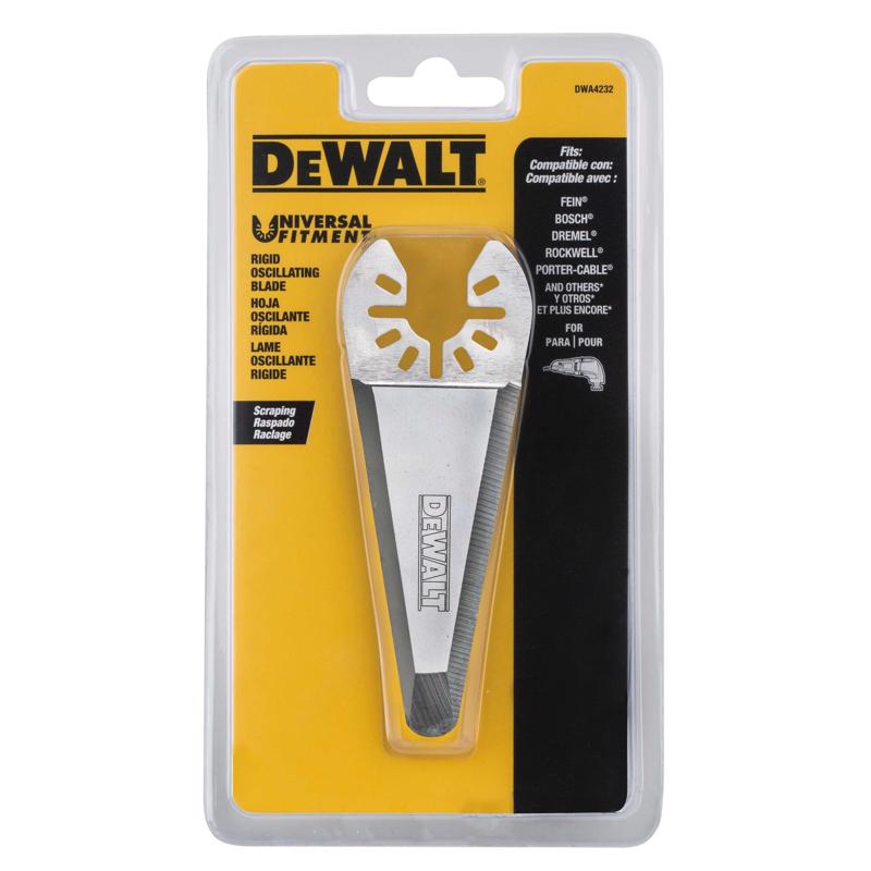 DEWALT Universal Fitment Stainless Steel Oscillating Triangular Rigid Scraper Blade