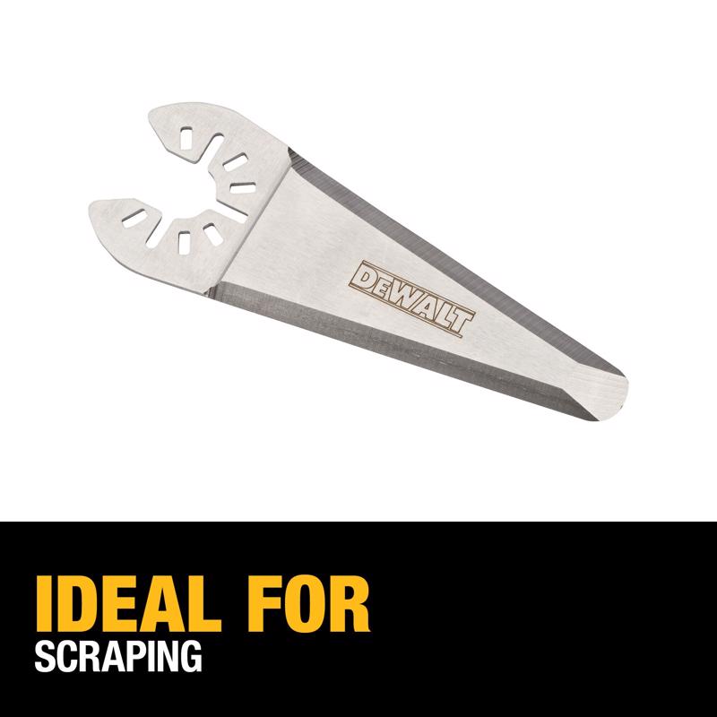 DEWALT Universal Fitment Stainless Steel Oscillating Triangular Rigid Scraper Blade