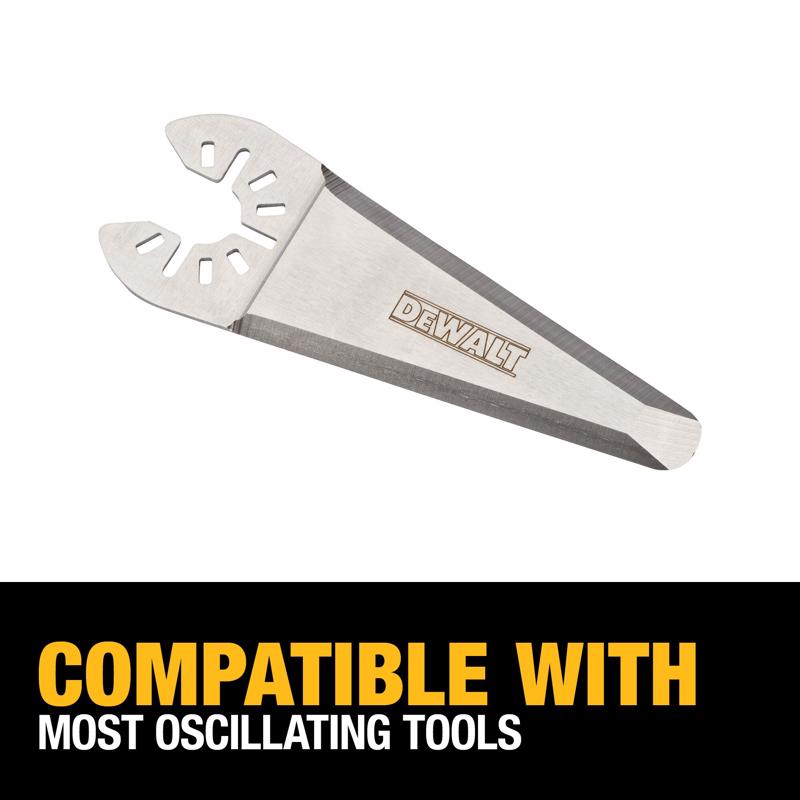 DEWALT Universal Fitment Stainless Steel Oscillating Triangular Rigid Scraper Blade