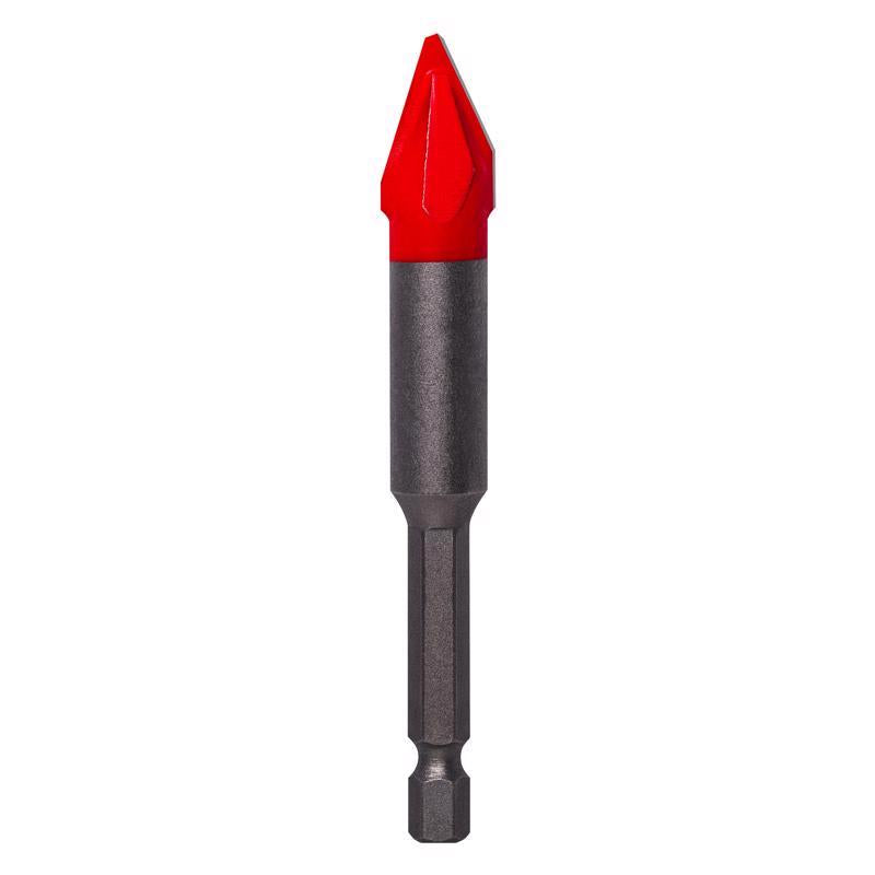Diablo 1/2 in. X 3-1/2 in. L Carbide Tipped Tile and Stone Drill Bit Hex Shank