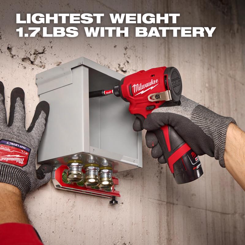 Milwaukee 1/4 in. Cordless Brushless Impact Driver Set Kit (Battery & Charger)
