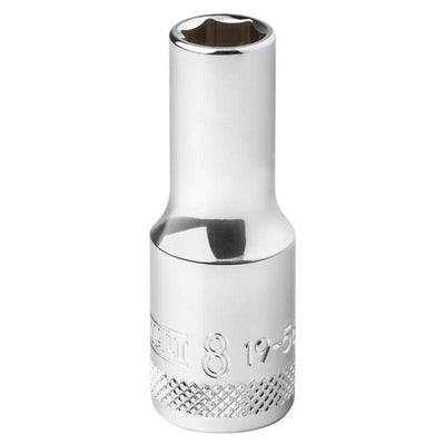 DeWalt 8 mm X 3/8 in. drive Metric 6 Point Deep Socket