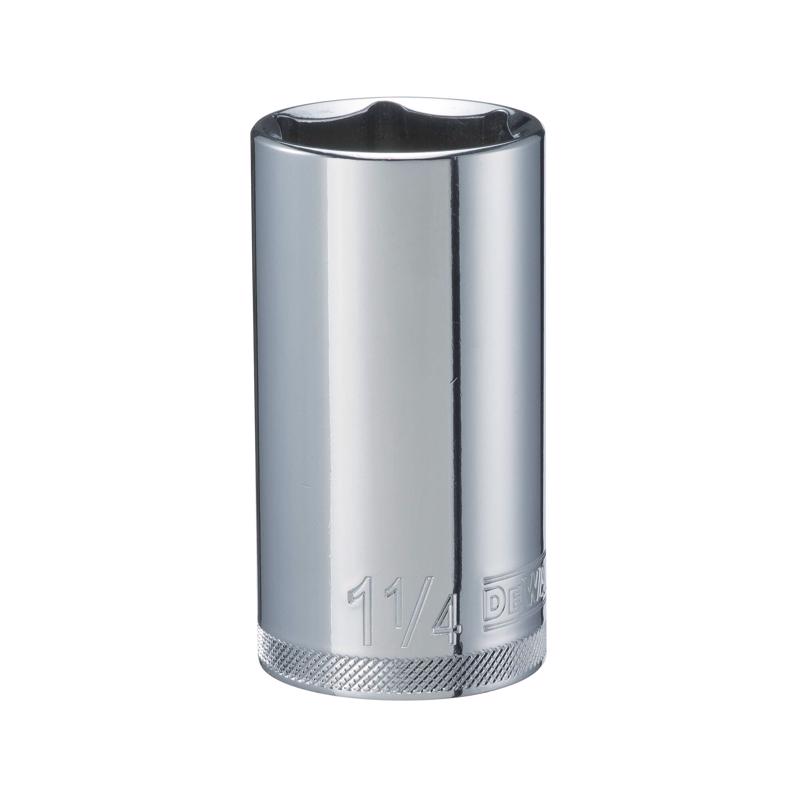 DeWalt 1-1/4 in. X 1/2 in. drive SAE 6 Point Deep Socket