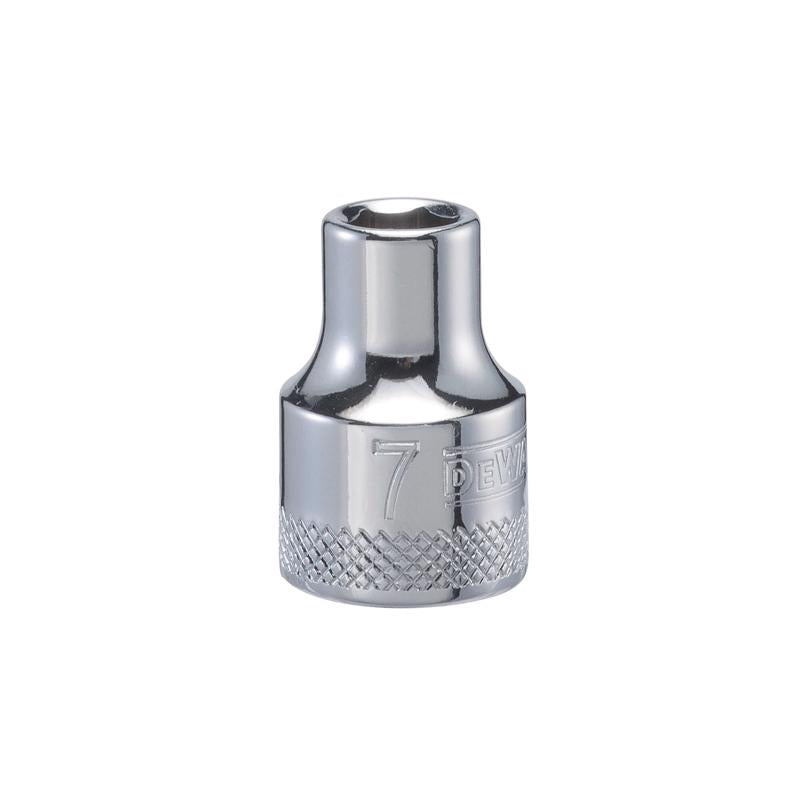 DeWalt 7 mm X 3/8 in. drive Metric 6 Point Socket