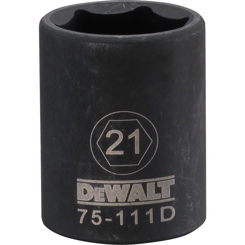 DeWalt Directtorque 21 mm X 1/2 in. drive Metric 6 Point Impact Socket