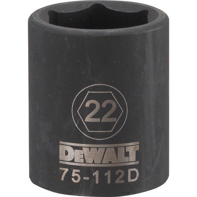DeWalt Directtorque 22 mm X 1/2 in. drive Metric 6 Point Impact Socket