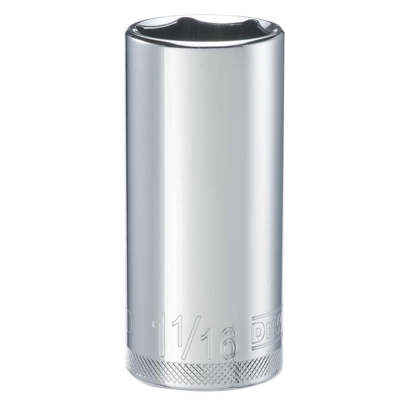 DeWalt 1-1/16 in. X 1/2 in. drive SAE 6 Point Deep Socket