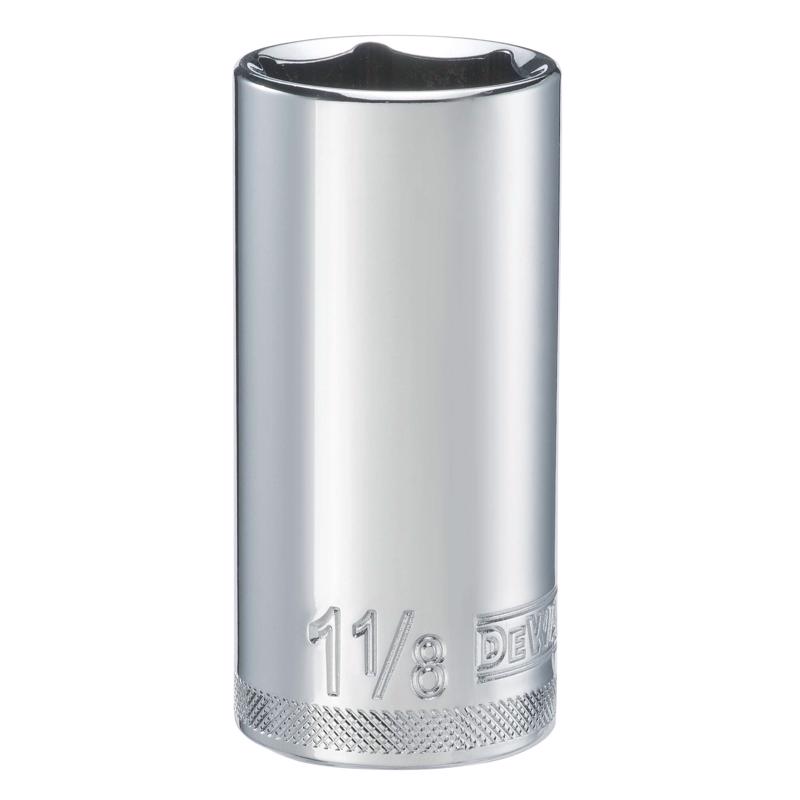 DeWalt 1-1/8 in. X 1/2 in. drive SAE 6 Point Deep Socket