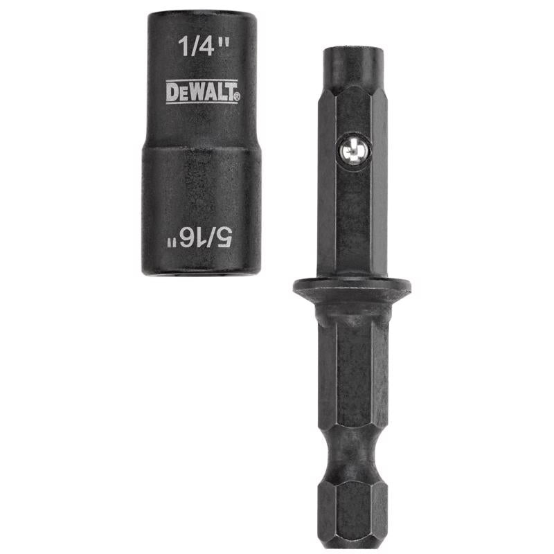DEWALT 1/4,5/16 in. X 2 in. L Black Oxide Double-Ended Nut Driver 2 pc