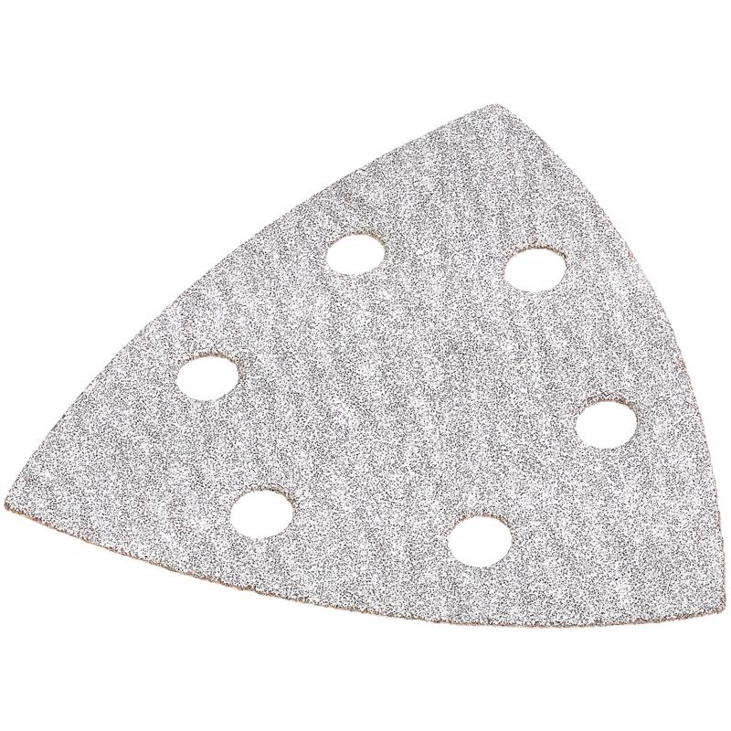 DEWALT 3.75 in. L 80 Grit Hook and Loop Triangular Sandpaper Set 12 pc
