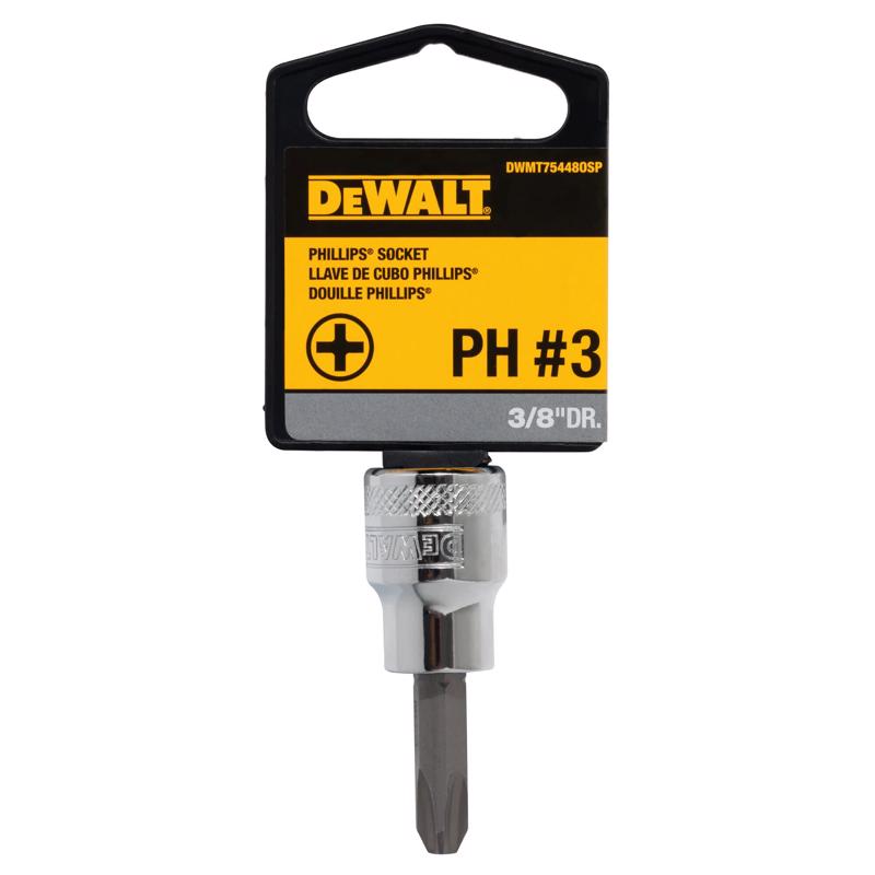 DeWalt Directttorque 3/8 in. drive PH #3 Phillips Bit Socket