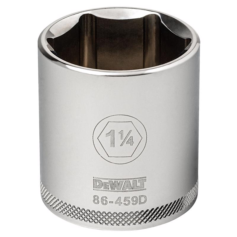 DeWalt 1-1/4 in. X 1/2 in. drive SAE 6 Point Socket
