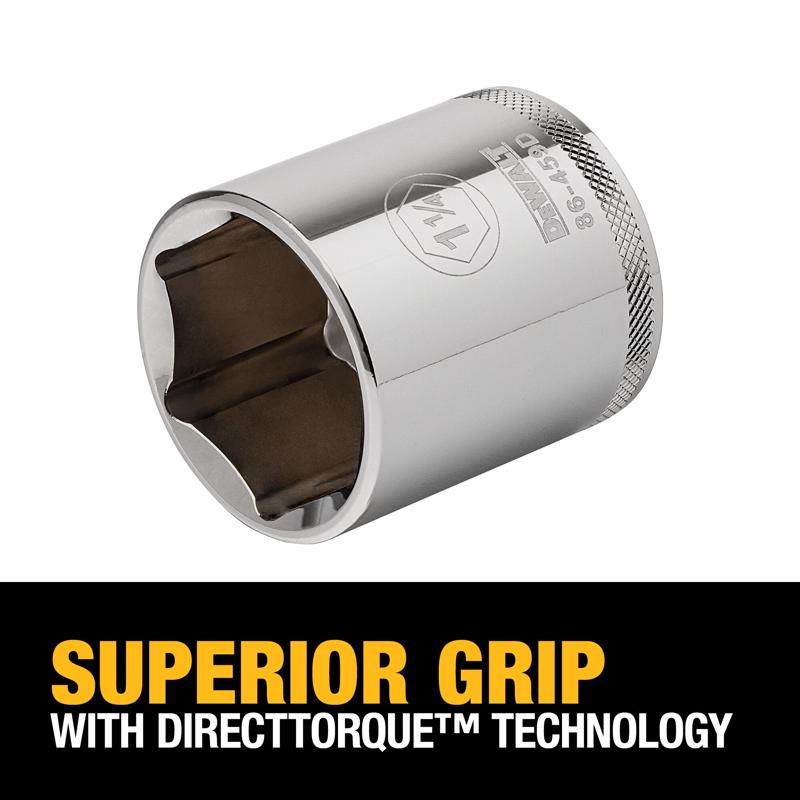 DeWalt 1-1/4 in. X 1/2 in. drive SAE 6 Point Socket