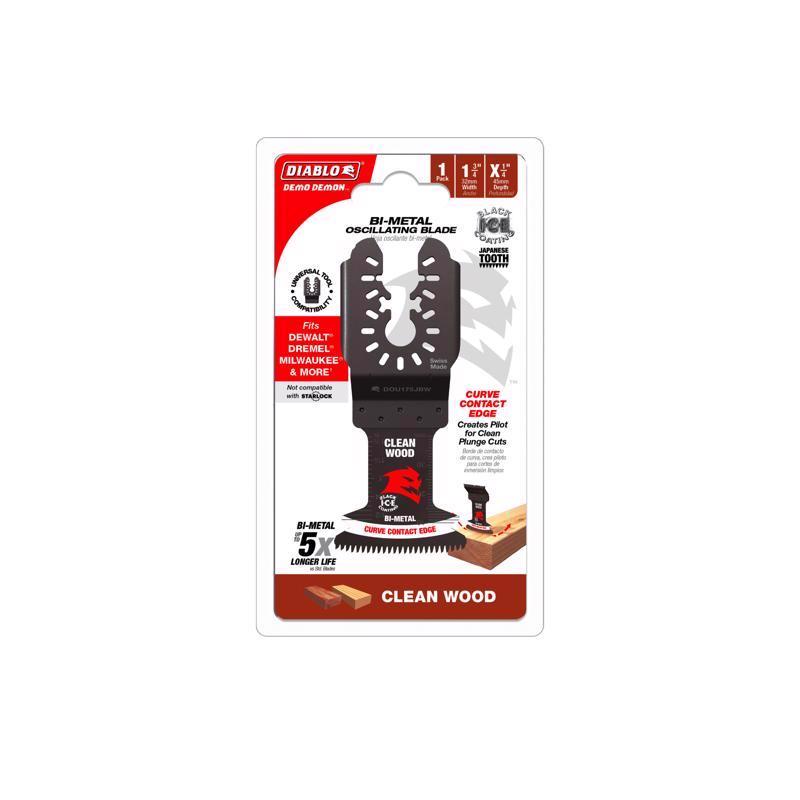 Diablo Demo Demon 1-3/4 in. W Bi-Metal Universal Oscillating Blade Clean Wood
