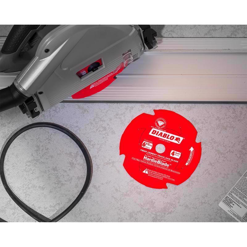 Diablo James Hardie 6-1/2 in. D X 20 mm Polycrystalline Diamond Track Saw Blade 4 teeth