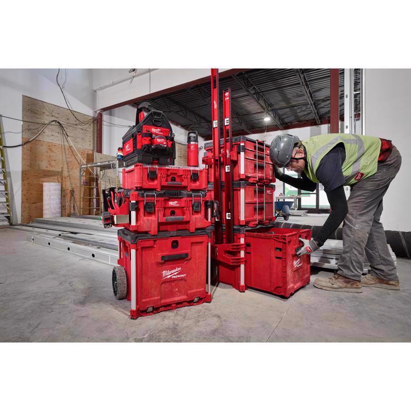 Milwaukee Packout 19 in. Rolling Drawer Tool Box Red