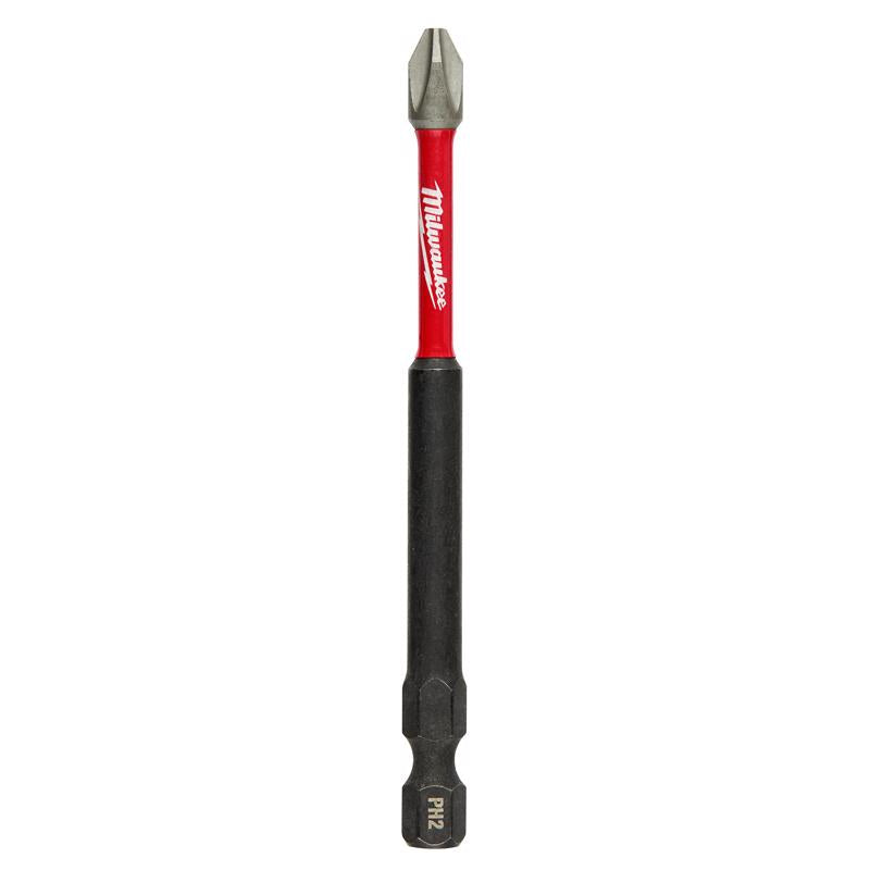 Milwaukee Shockwave Phillips PH2 Sizes X 3-1/2 in. L Power Bit Alloy Steel 25 pc