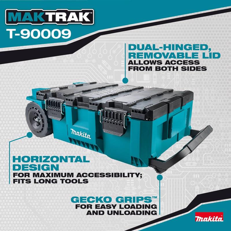 Makita Maktrak 39.78 in. Rolling Tool Chest Teal