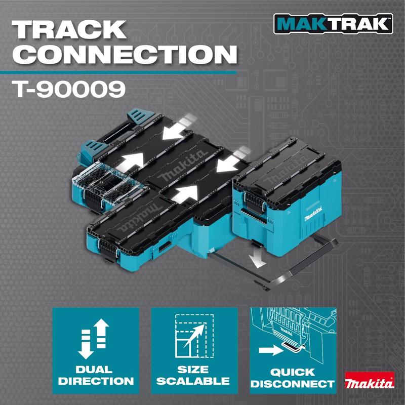 Makita Maktrak 39.78 in. Rolling Tool Chest Teal
