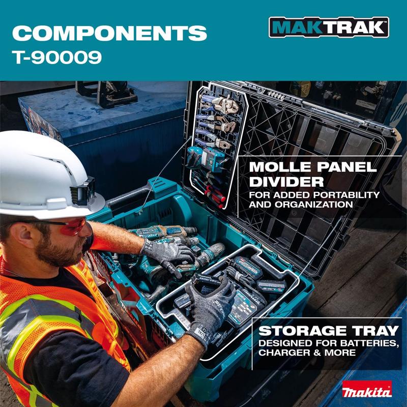 Makita Maktrak 39.78 in. Rolling Tool Chest Teal