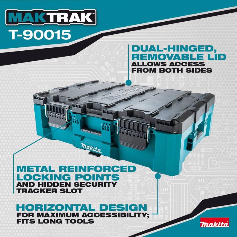 Makita Maktrak 31.57 in. Tool Box Teal