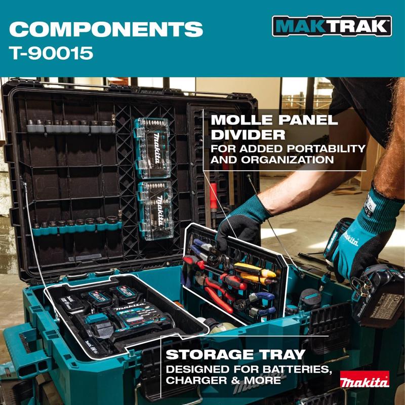 Makita Maktrak 31.57 in. Tool Box Teal