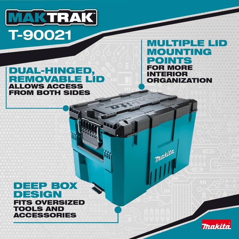 Makita Maktrak 22.25 in. Tool Box Teal