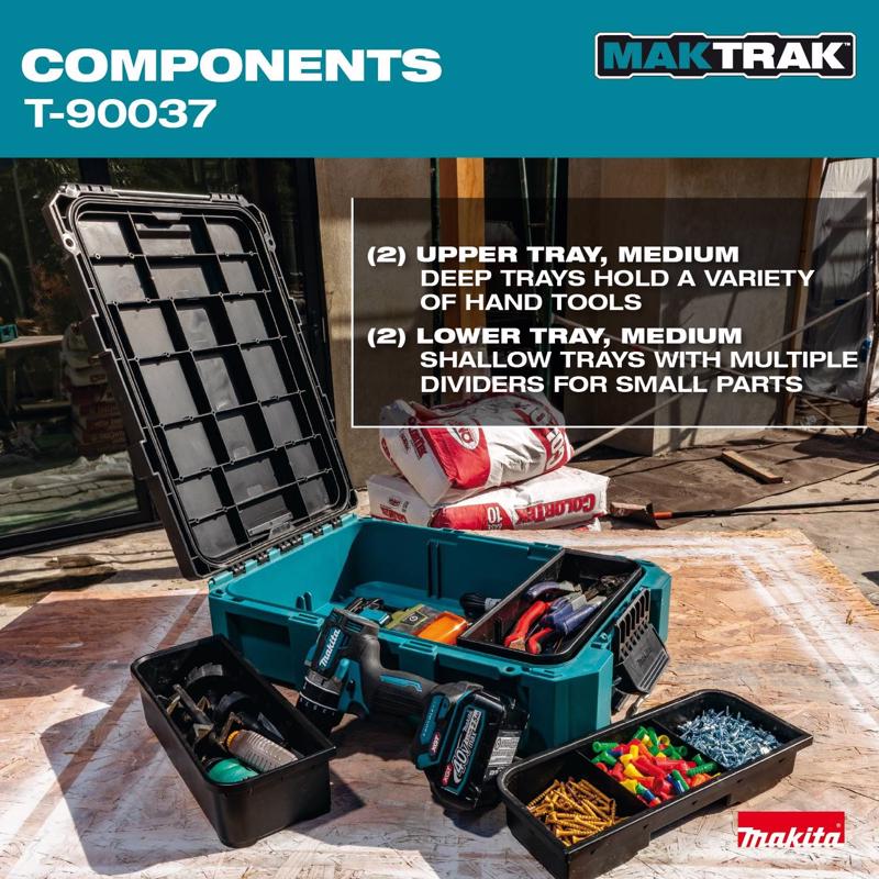 Makita Maktrak 22.11 in. Tool Box Teal