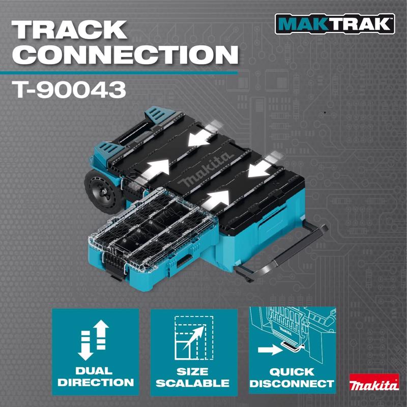 Makita 15.25 in. W X 3.35 in. H X 22.11 in. D Deep Organizer Resin Teal