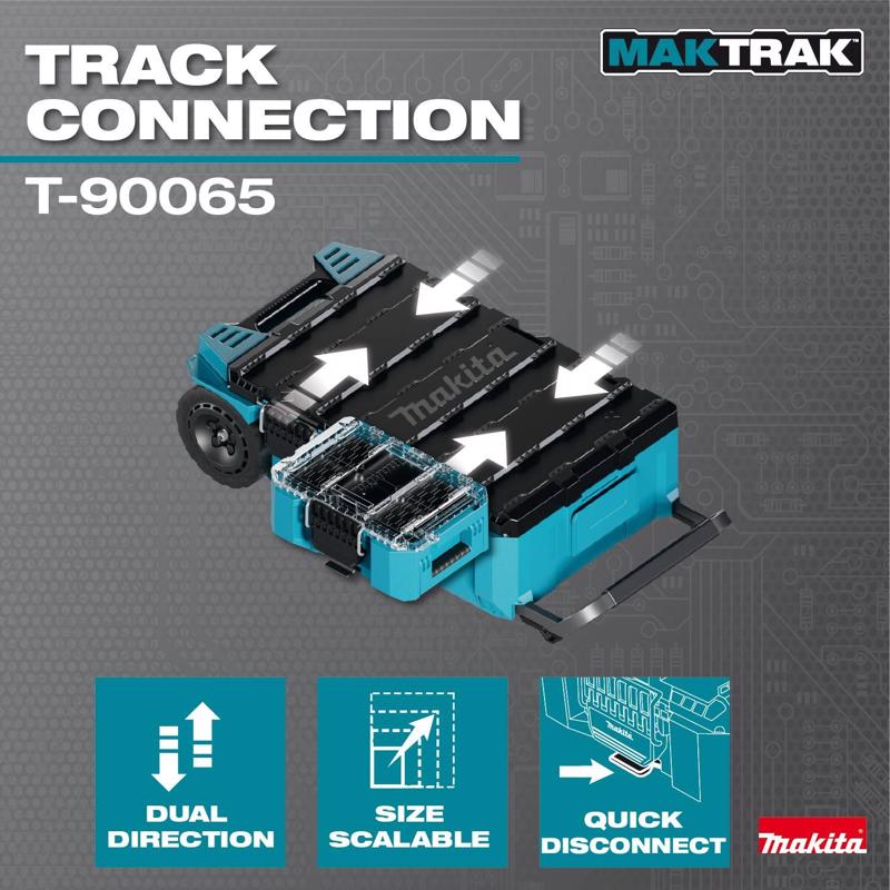 Makita 15.33 in. W X 6.38 in. H X 10.93 in. D Deep Organizer Teal