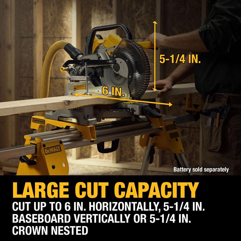 DeWalt 20V MAX XR 10 in. Cordless Brushless Dual-Bevel Compound Miter Saw Tool Only
