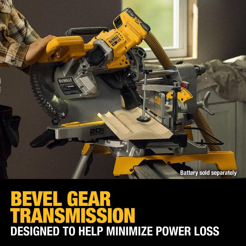 DeWalt 20V MAX XR 12 in. Cordless Brushless Dual-Bevel Sliding Compound Miter Saw Tool Only