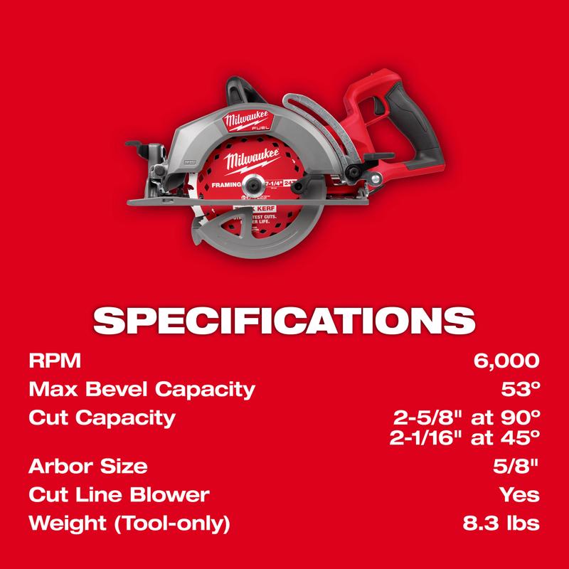 Milwaukee M18 FUEL 7-1/4 in. Cordless Circular Saw Tool Only