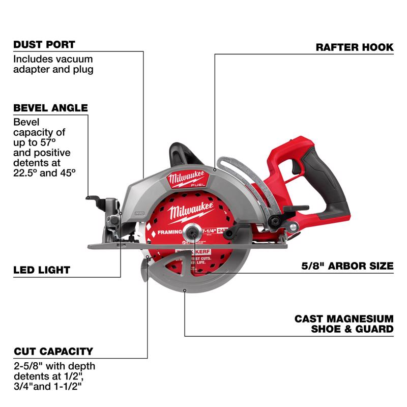 Milwaukee M18 FUEL 7-1/4 in. Cordless Circular Saw Tool Only