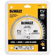 DEWALT 7-1/4 in. D X 5/8 in. Titanium/Carbide Circular Saw Blade 40 teeth