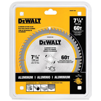 DEWALT 7-1/4 in. D X 5/8 in. Titanium/Carbide Circular Saw Blade 60 teeth