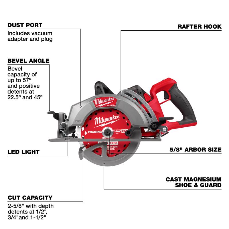 Milwaukee 7-1/4 in. Cordless Circular Saw Kit (Battery & Charger)