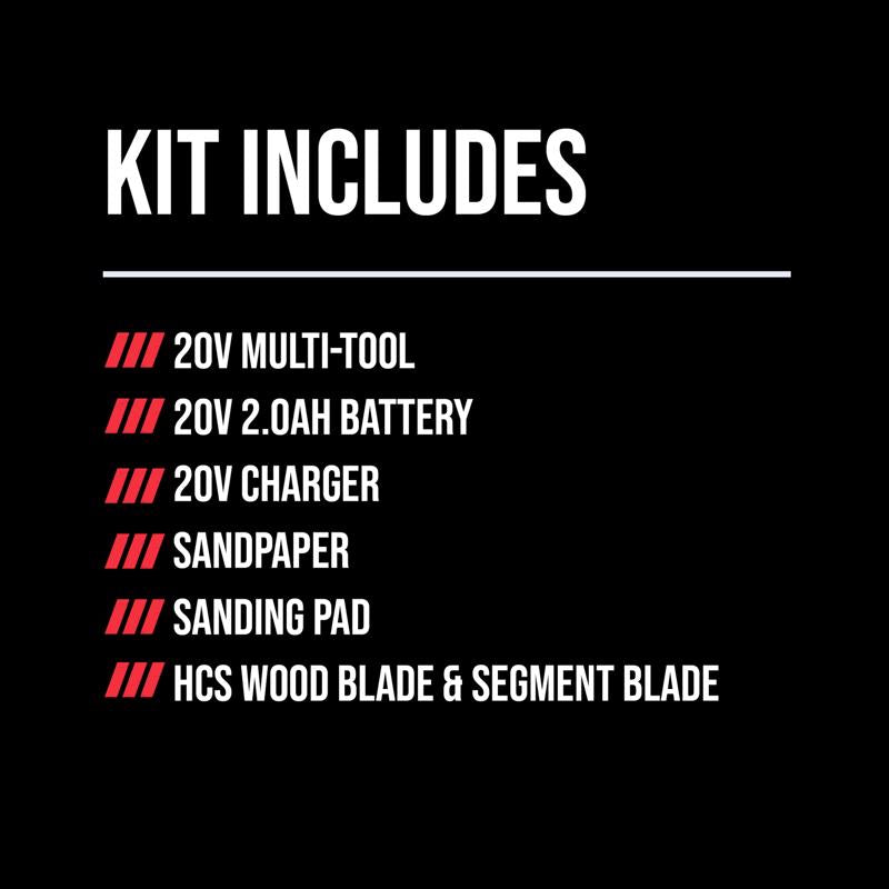 SKIL 20V PWR CORE 20 Cordless Oscillating Multi-Tool Kit (Battery & Charger)
