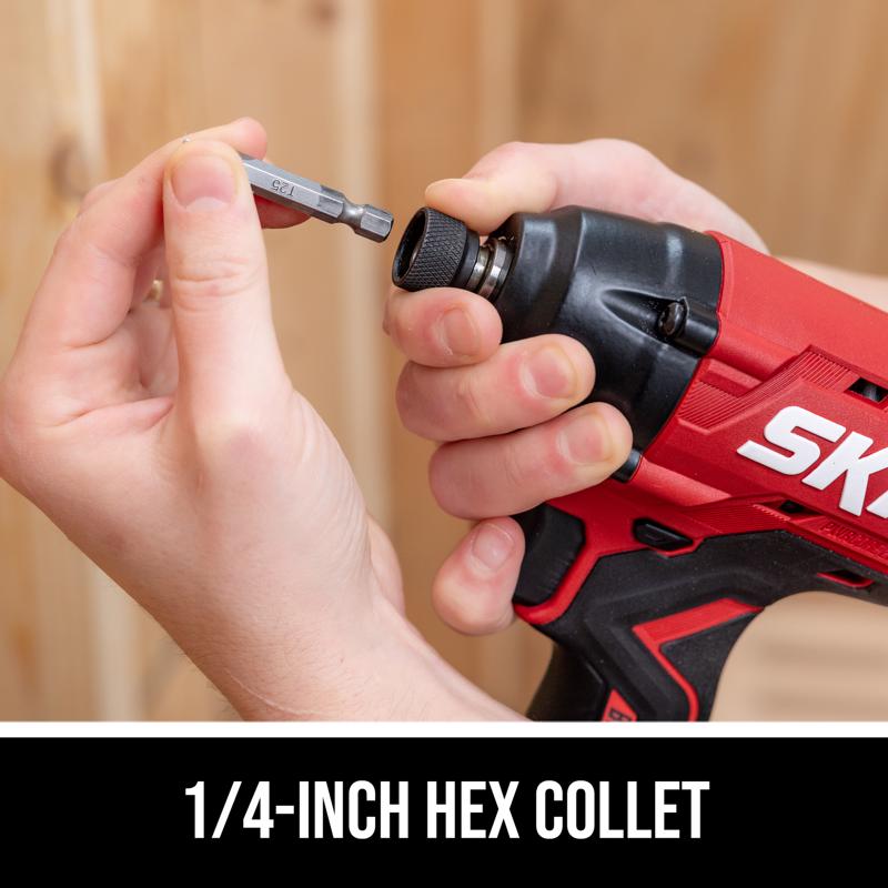 SKIL 20V PWR CORE 1/4 in. Cordless Brushless Impact Driver Kit (Battery & Charger)