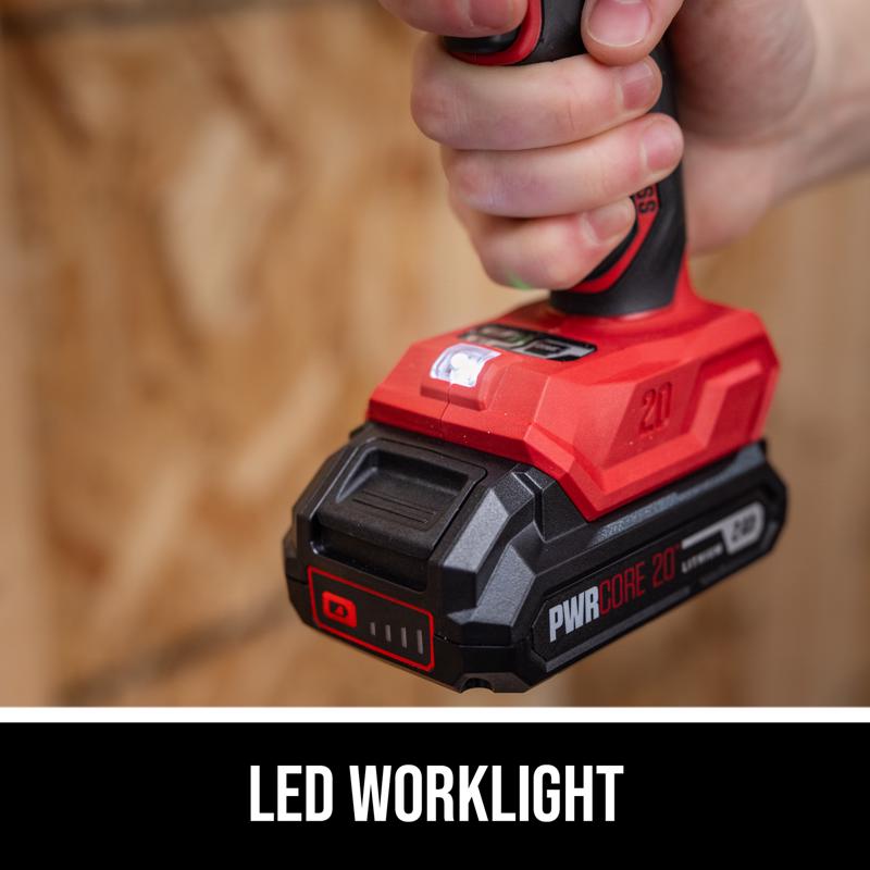 SKIL 20V PWR CORE 1/4 in. Cordless Brushless Impact Driver Kit (Battery & Charger)