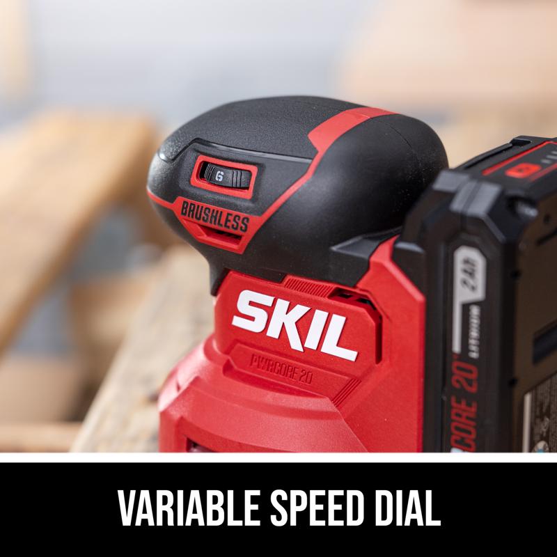 SKIL 20V PWR CORE Cordless 5 in. Random Orbit Sander Kit (Battery & Charger)