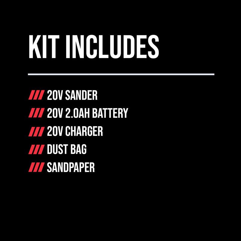 SKIL 20V PWR CORE Cordless 5 in. Random Orbit Sander Kit (Battery & Charger)