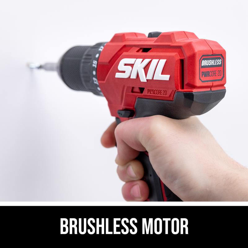 SKIL 20V PWR Core 1/2 in. Brushless Cordless Drill/Driver Kit (Battery & Charger)