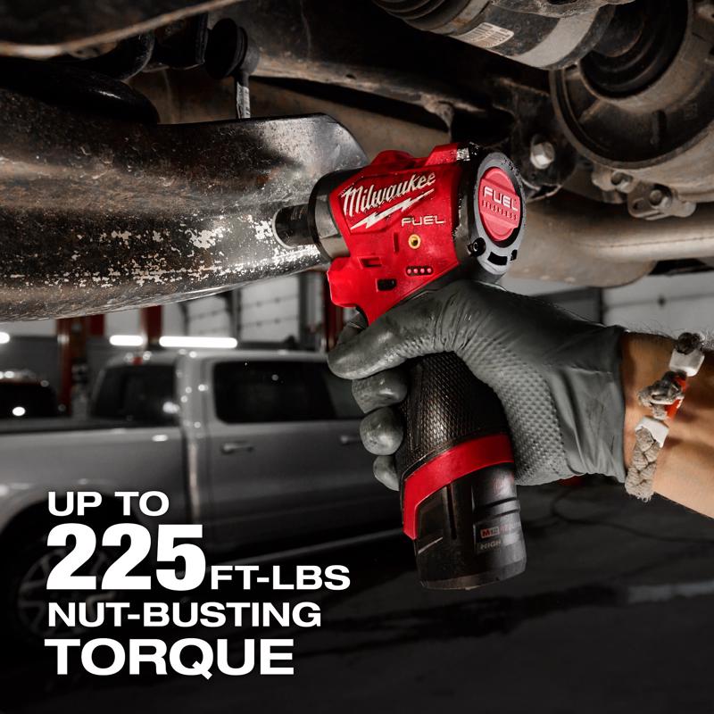 Milwaukee M12 FUEL 3/8 in. Cordless Brushless Subcompact Impact Wrench W/Friction Ring Kit