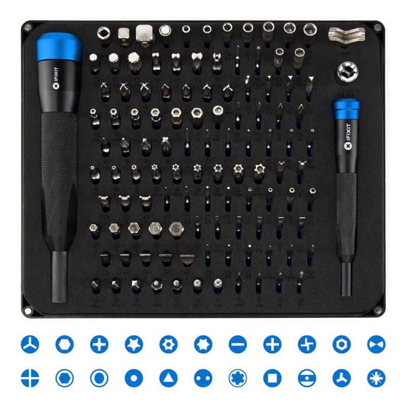 iFixit Manta Multi-Bit Screwdriver/Nut Driver Set 112 pc