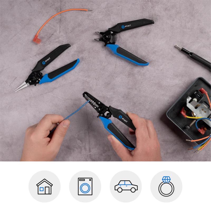 iFixit 3 pc Carbon Steel Pliers/Wire Cutter Set