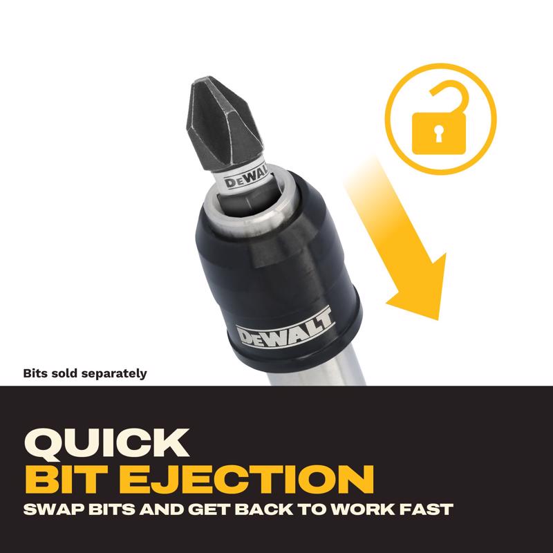 DeWalt 1 in. Hardened Alloy Steel Key Ring Quick-Change Hex Extension 1/4 in. Hex Shank 5 pc