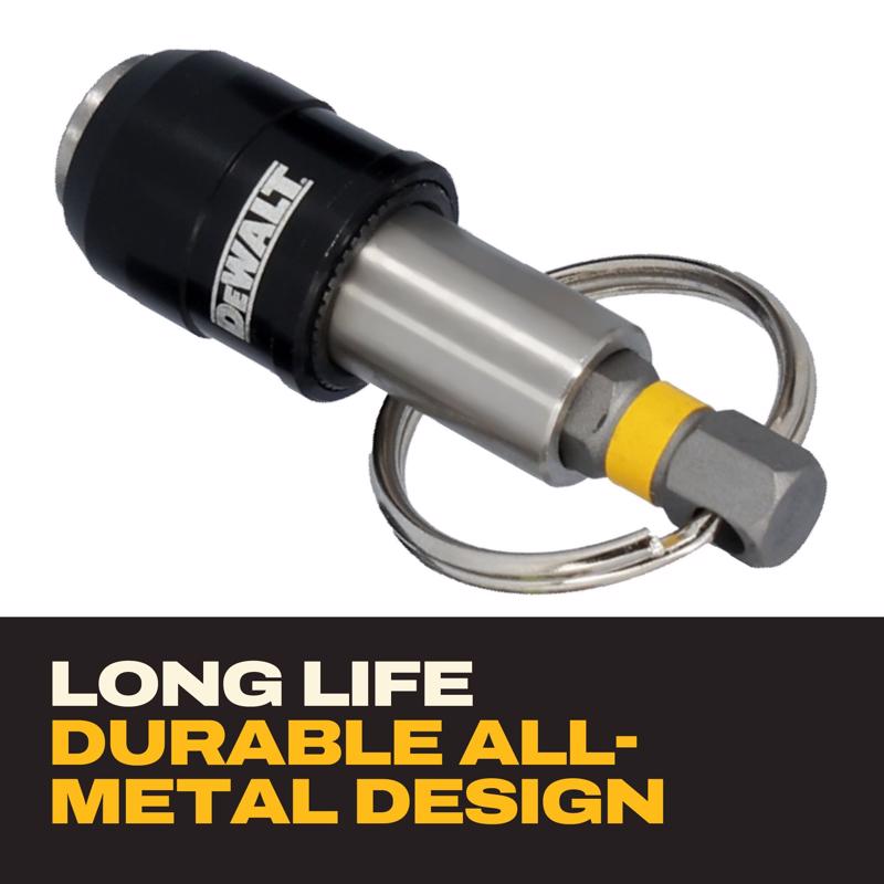 DeWalt 1 in. Hardened Alloy Steel Key Ring Quick-Change Hex Extension 1/4 in. Hex Shank 5 pc